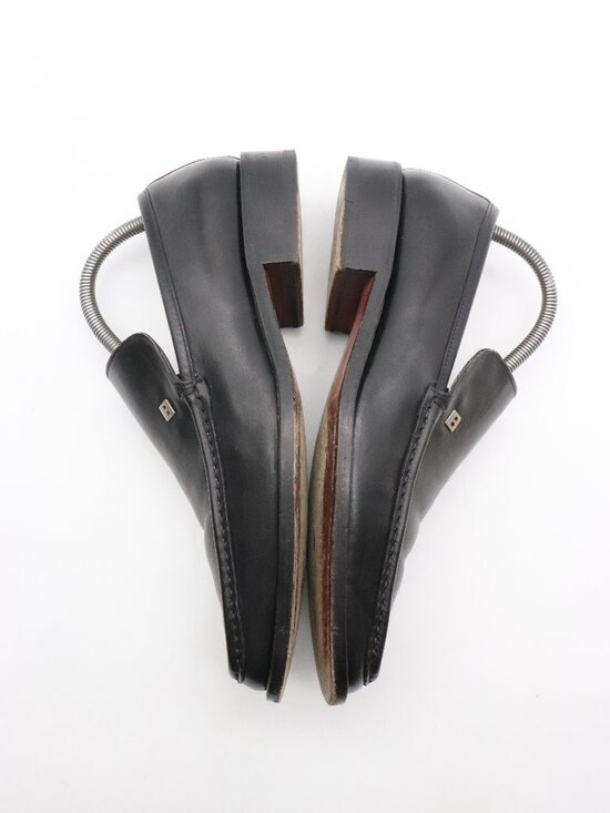Bally Taurano Men\'s Size 7.5 Black Leather Loafer Shoes Dress Shoe Italy